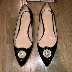 Black patent Tory Burch ballets (5)
